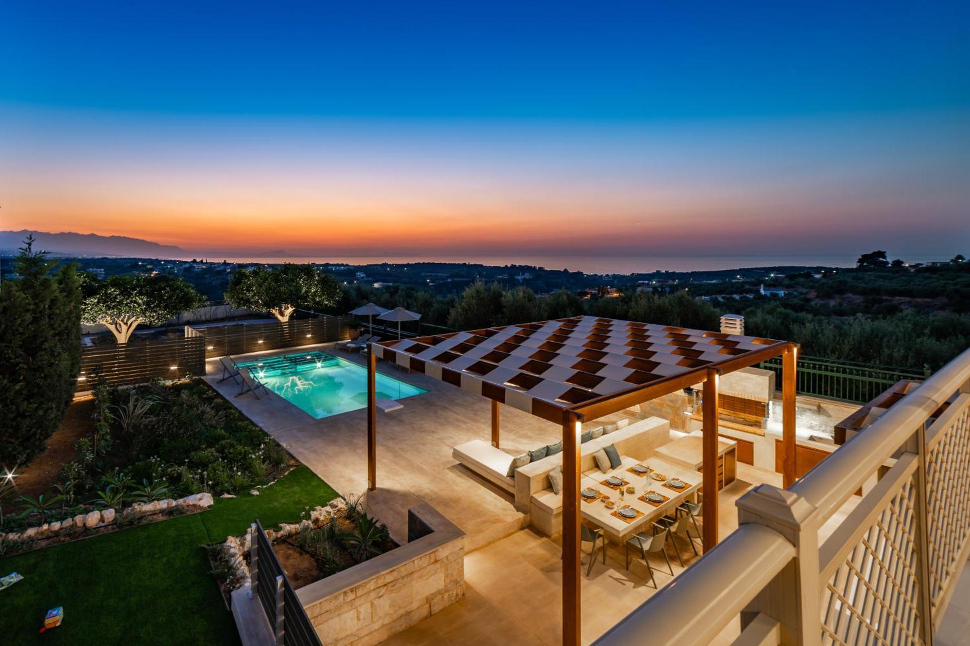 Estella Villa With Pool, Children Area, Bbq & Magnificent Views! Asterion Екстер'єр фото